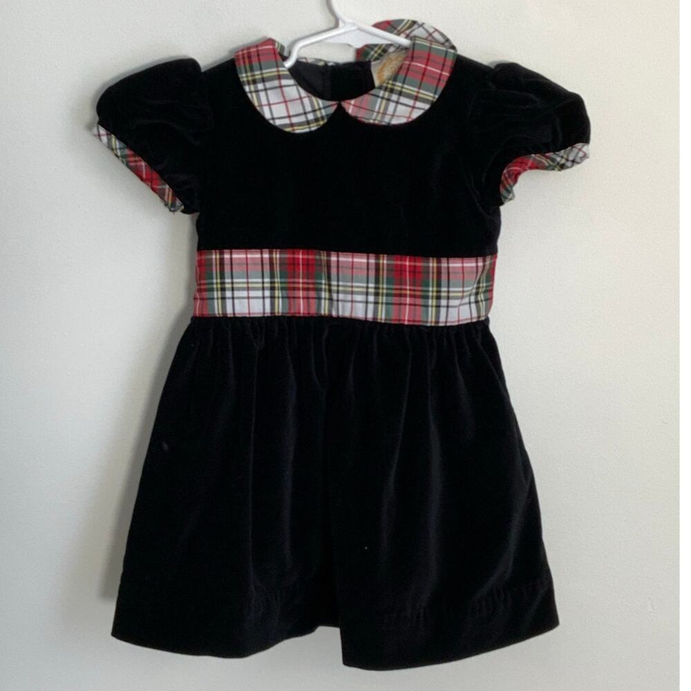 The Beaufort Bonnet Company Cindy Lou Sash‎ Dress Velvet size 4T